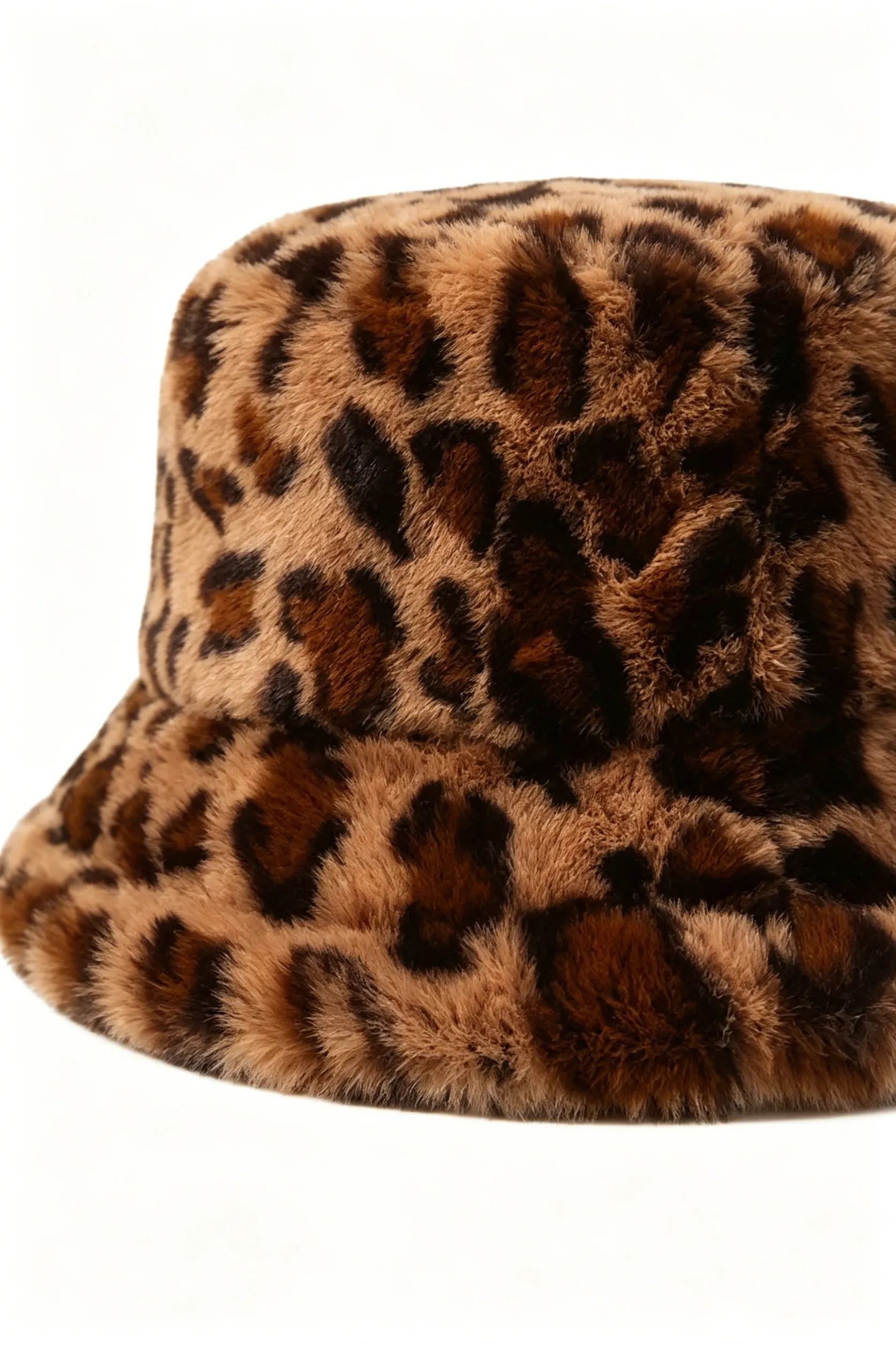 Thai Curry Leopard Print Plush Winter Hat