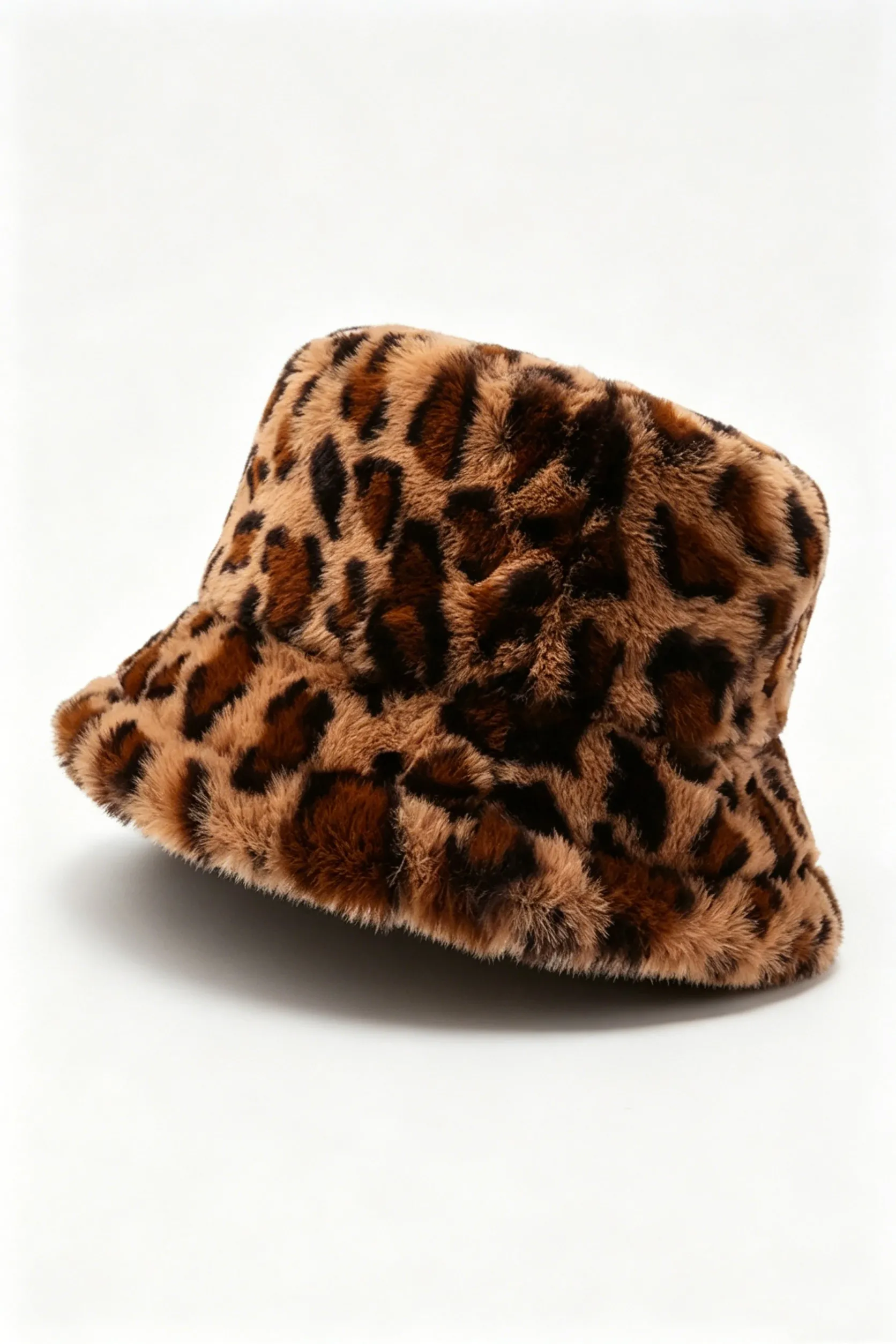 Thai Curry Leopard Print Plush Winter Hat